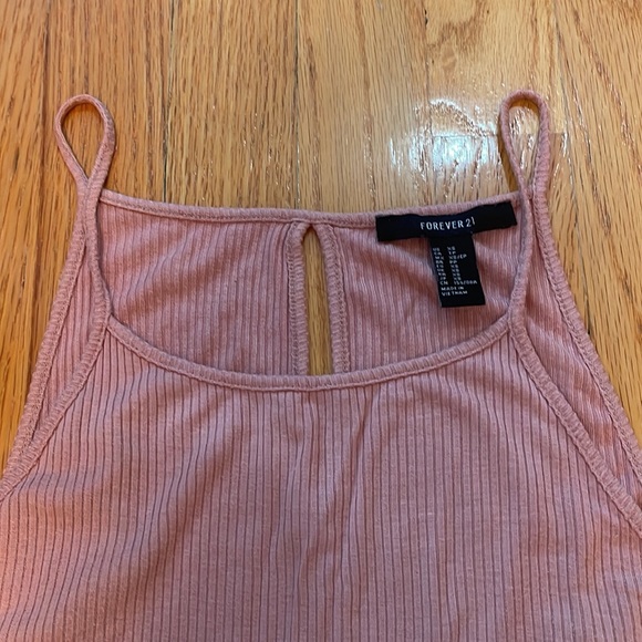 BUNDLE DEAL - Two Forever 21 Jersey Knit Mini Dresses (Pink and Hunter Green) - Picture 3 of 15